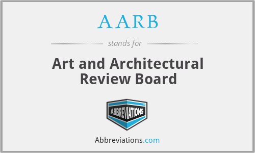 AARB - Art and Architectural Review Board