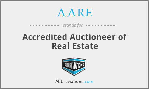 AARE - Accredited Auctioneer of Real Estate