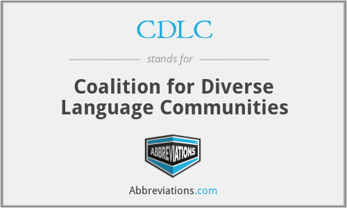 CDLC - Coalition for Diverse Language Communities