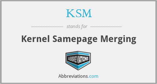 KSM - Kernel Samepage Merging