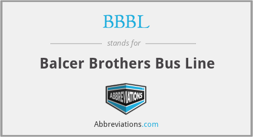 BBBL - Balcer Brothers Bus Line
