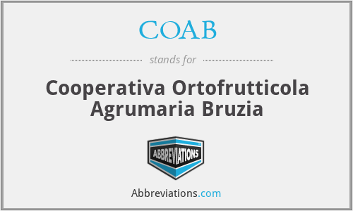 COAB - Cooperativa Ortofrutticola Agrumaria Bruzia