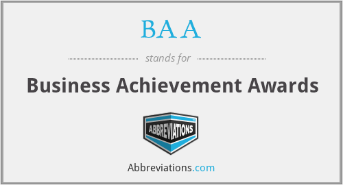 BAA - Business Achievement Awards