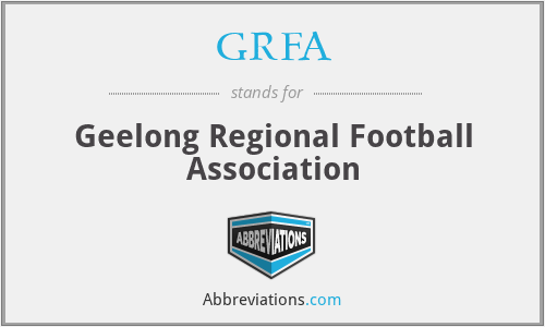 GRFA - Geelong Regional Football Association