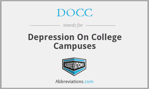 DOCC - Depression On College Campuses