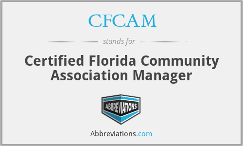 CFCAM - Certified Florida Community Association Manager