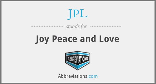 JPL - Joy Peace and Love
