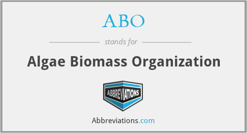 ABO - Algae Biomass Organization