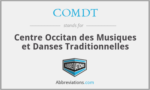 COMDT - Centre Occitan des Musiques et Danses Traditionnelles