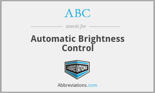 ABC - Automatic Brightness Control