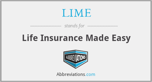 LIME - Life Insurance Made Easy