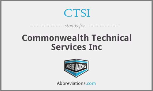 CTSI - Commonwealth Technical Services Inc