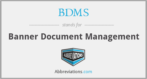 BDMS - Banner Document Management