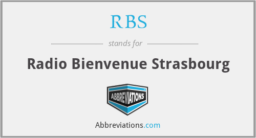 RBS - Radio Bienvenue Strasbourg