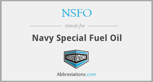 NSFO - Navy Special Fuel Oil