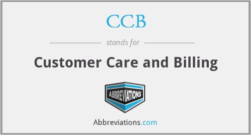 CCB - Customer Care and Billing