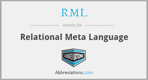 RML - Relational Meta Language
