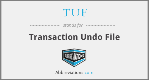 TUF - Transaction Undo File