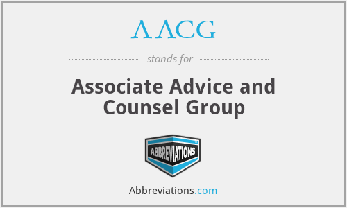 AACG - Associate Advice and Counsel Group