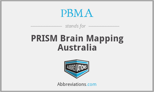PBMA - PRISM Brain Mapping Australia