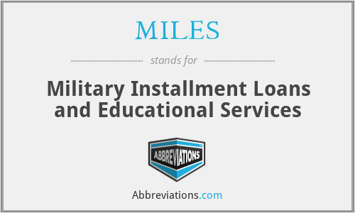 MILES - Military Installment Loans and Educational Services