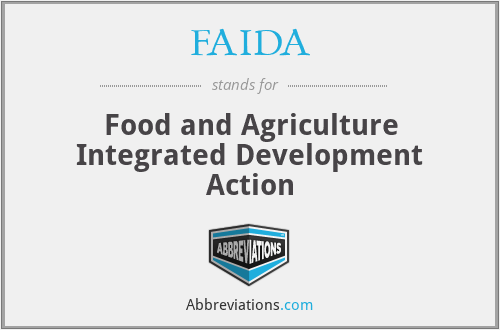 FAIDA - Food and Agriculture Integrated Development Action