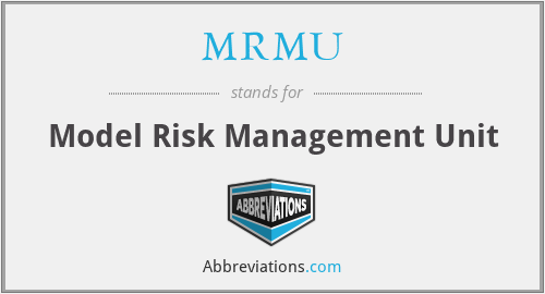 MRMU - Model Risk Management Unit