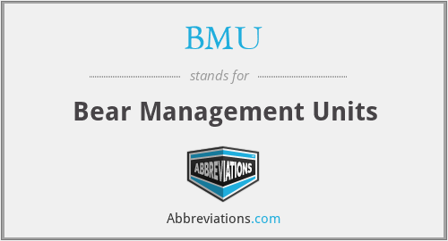 BMU - Bear Management Units