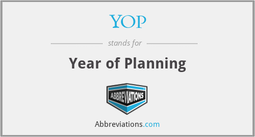 YOP - Year of Planning