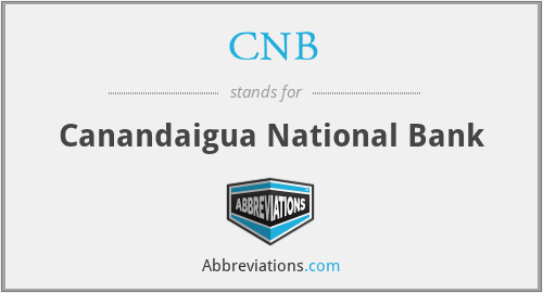 CNB - Canandaigua National Bank