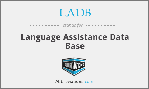 LADB - Language Assistance Data Base