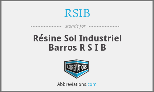 RSIB - Résine Sol Industriel Barros R S I B