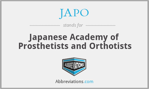 JAPO - Japanese Academy of Prosthetists and Orthotists