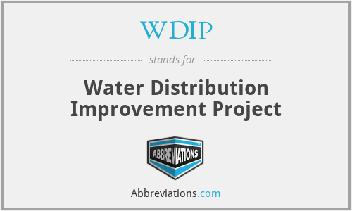 WDIP - Water Distribution Improvement Project