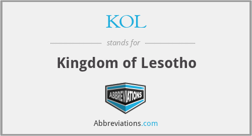KOL - Kingdom of Lesotho