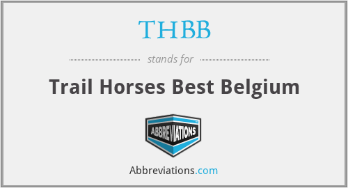 THBB - Trail Horses Best Belgium