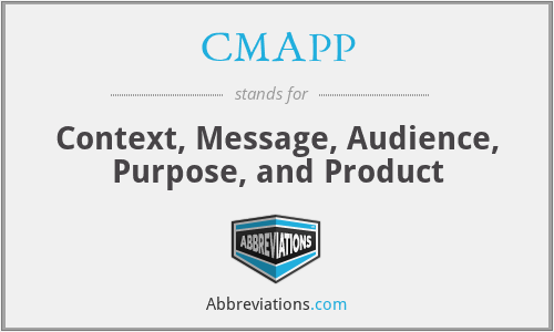 CMAPP - Context, Message, Audience, Purpose, and Product