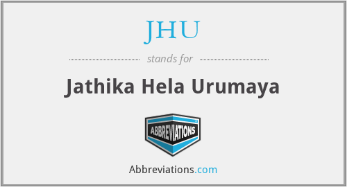 JHU - Jathika Hela Urumaya