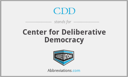 CDD - Center for Deliberative Democracy