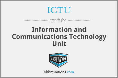 ICTU - Information and Communications Technology Unit