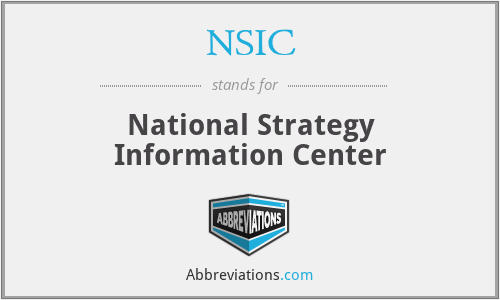 NSIC - National Strategy Information Center