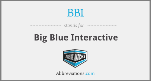 BBI - Big Blue Interactive