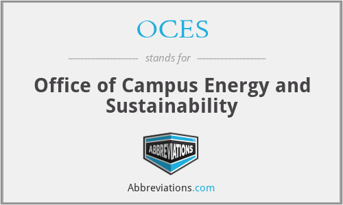 OCES - Office of Campus Energy and Sustainability