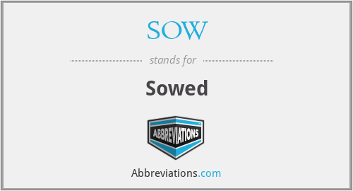SOW - Sowed
