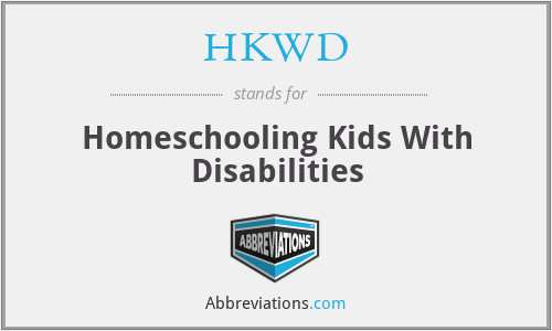 HKWD - Homeschooling Kids With Disabilities
