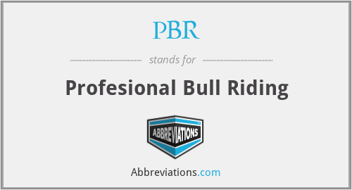 PBR - Profesional Bull Riding