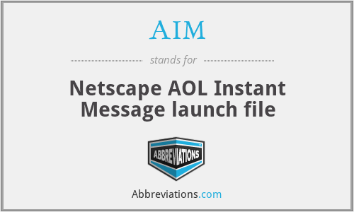 AIM - Netscape AOL Instant Message launch file