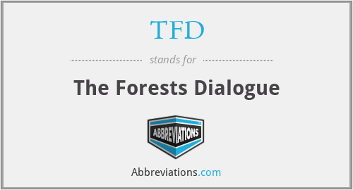 TFD - The Forests Dialogue