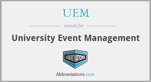 UEM - University Event Management