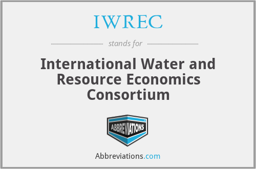 IWREC - International Water and Resource Economics Consortium